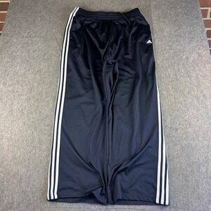 Vintage Adidas Sweatpants Men's 2XL  Navy White 3 Stripe Athletic Warm Up